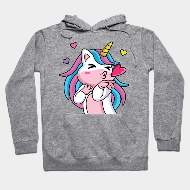 Cute Unicorn Hoodie by Norzeatic